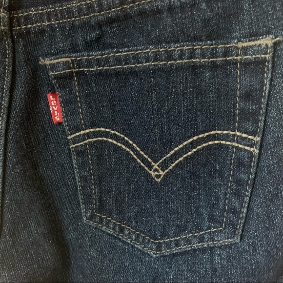 LEVI’S 514 Slim Straight Leg Boys Dark Wash Jeans Size 10 - Picture 6 of 14